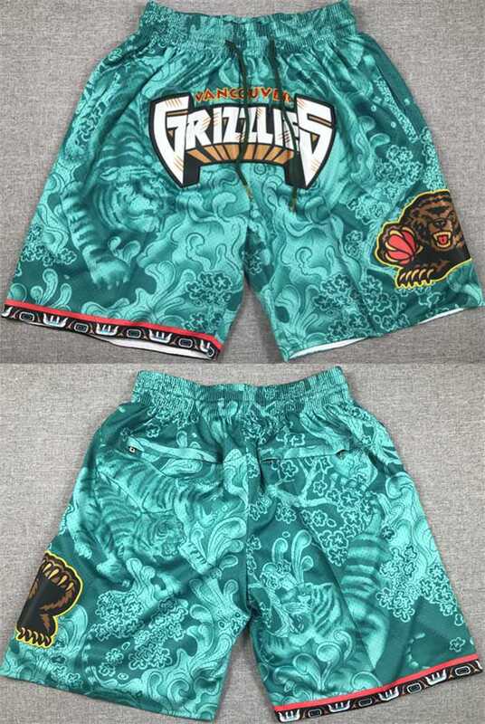 Men%27s Memphis Grizzlies Aqua Shorts (Run Small)->nba shorts->NBA Jersey